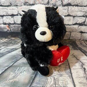 "U R Stinkin' Cute" Aurora Skunk Plush with Tags - Valentine Gift - Super Soft